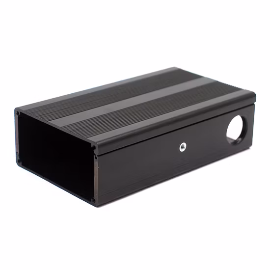80 x 40 mm Hot Sale Aluminium-Strangpressgehäuse mit geflanschten Frontplatten für elektronische Gerätebox